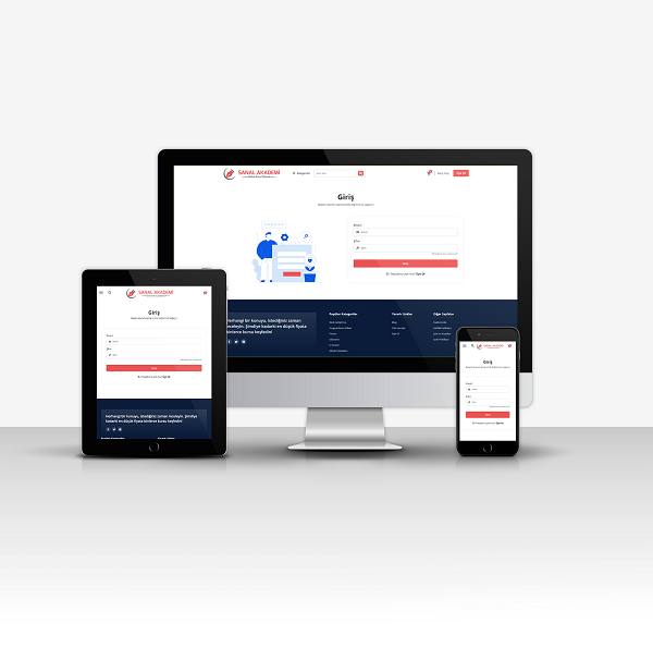 Sanal Akademi Sitesi V1 (Online Kurs Sistemi)